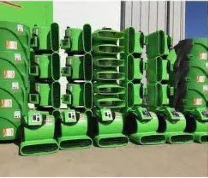 Green SERVPRO Air Movers 