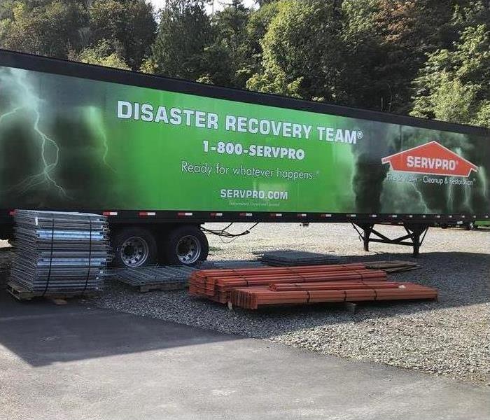 Disaster Recovery Team in Puyallap WA. Truck is equipped for 60 employees for 2 weeks of work.