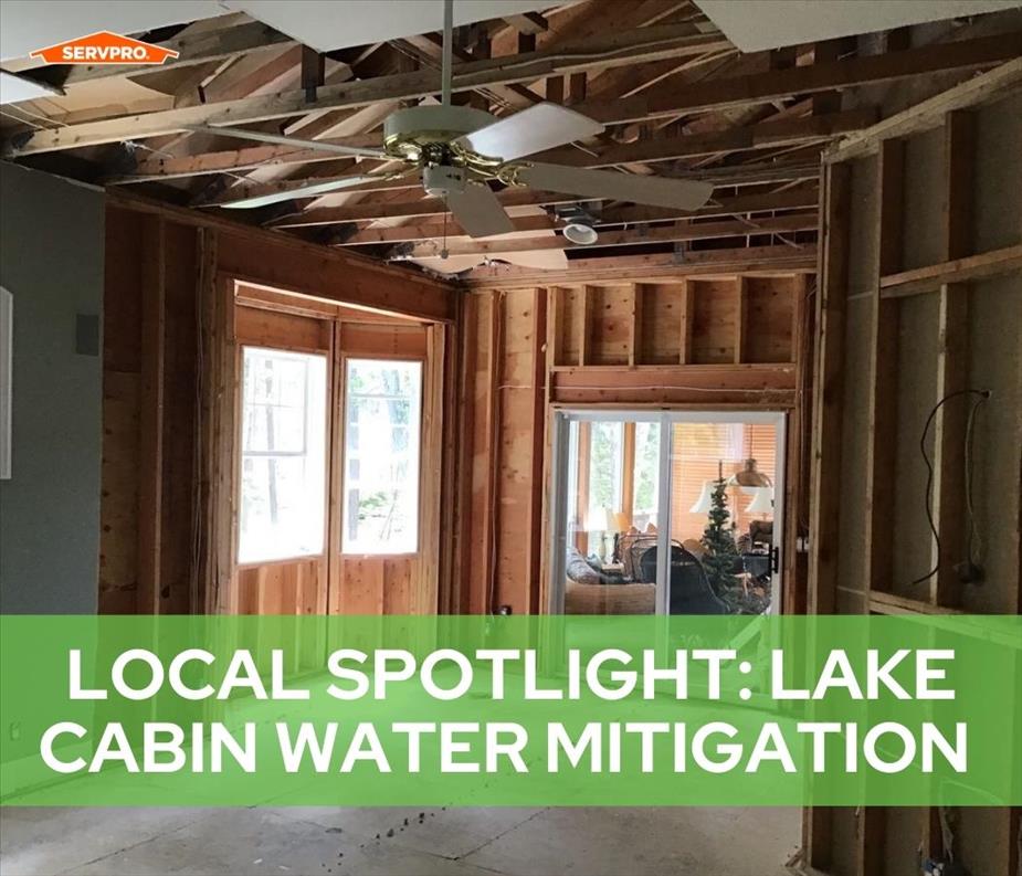 lake cabin restoration for fallen roof